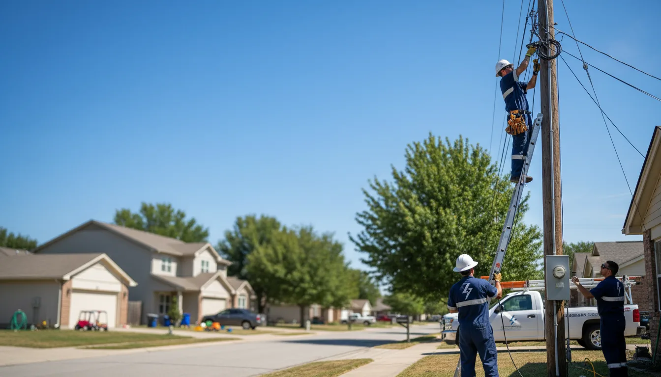 Residential electrician providing installation services in Muskegon Heights, MI